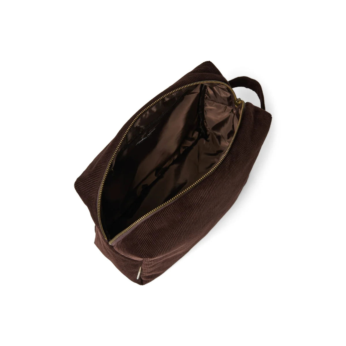 Rib Puffy Kosmetiktasche | Dark Brown