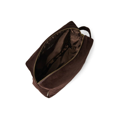 Rib Puffy Kosmetiktasche | Dark Brown