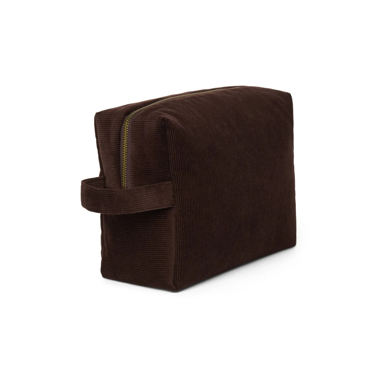 Rib Puffy Kosmetiktasche | Dark Brown