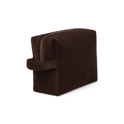 Rib Puffy Kosmetiktasche | Dark Brown