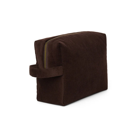 Beauty case Rib Puffy | Marrone scuro
