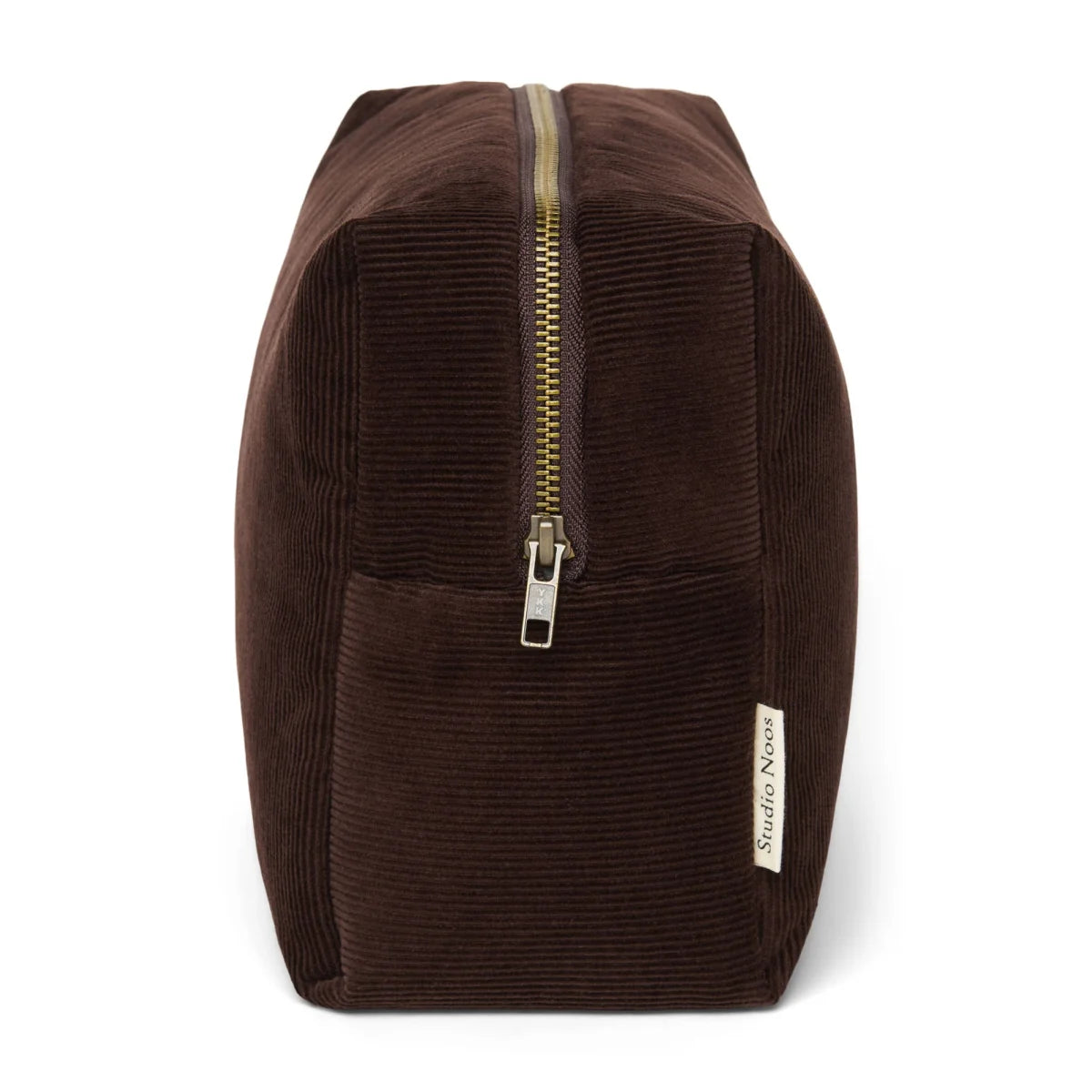 Rib Puffy Kosmetiktasche | Dark Brown