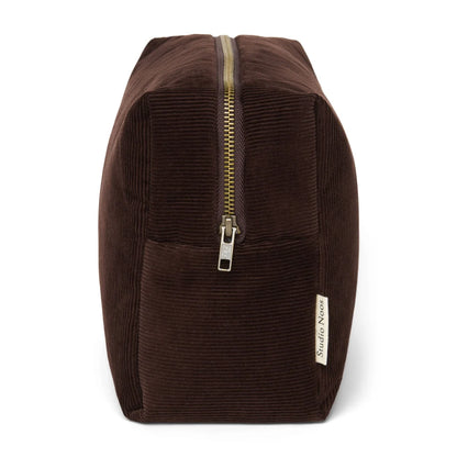 Rib Puffy Kosmetiktasche | Dark Brown