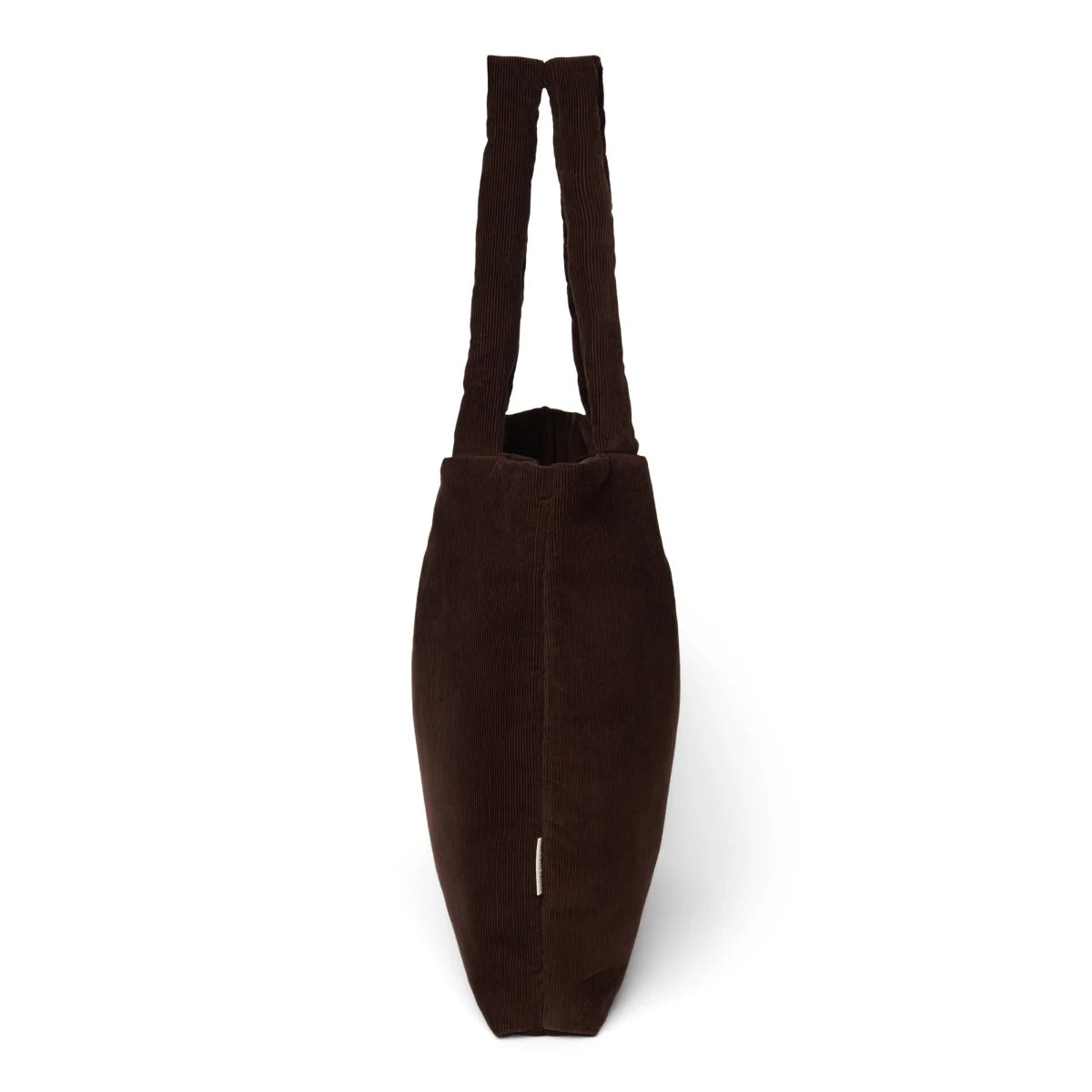Borsa mom Rib Puffy | Marrone scuro