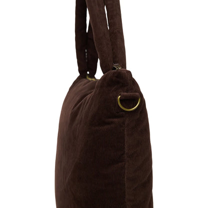 Borsa fasciatoio Rib Puffy | Marrone scuro