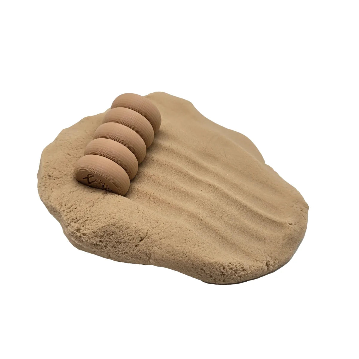 Texturierter Holz-Teigroller für Spielknete im Produkt Mini-Roller Bolle Bert