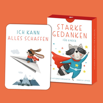Rüsselfuchs Starke Gedanken Affirmationskarten für Kinder