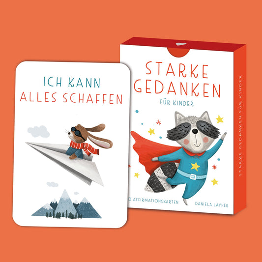 Rüsselfuchs Starke Gedanken Affirmationskarten für Kinder