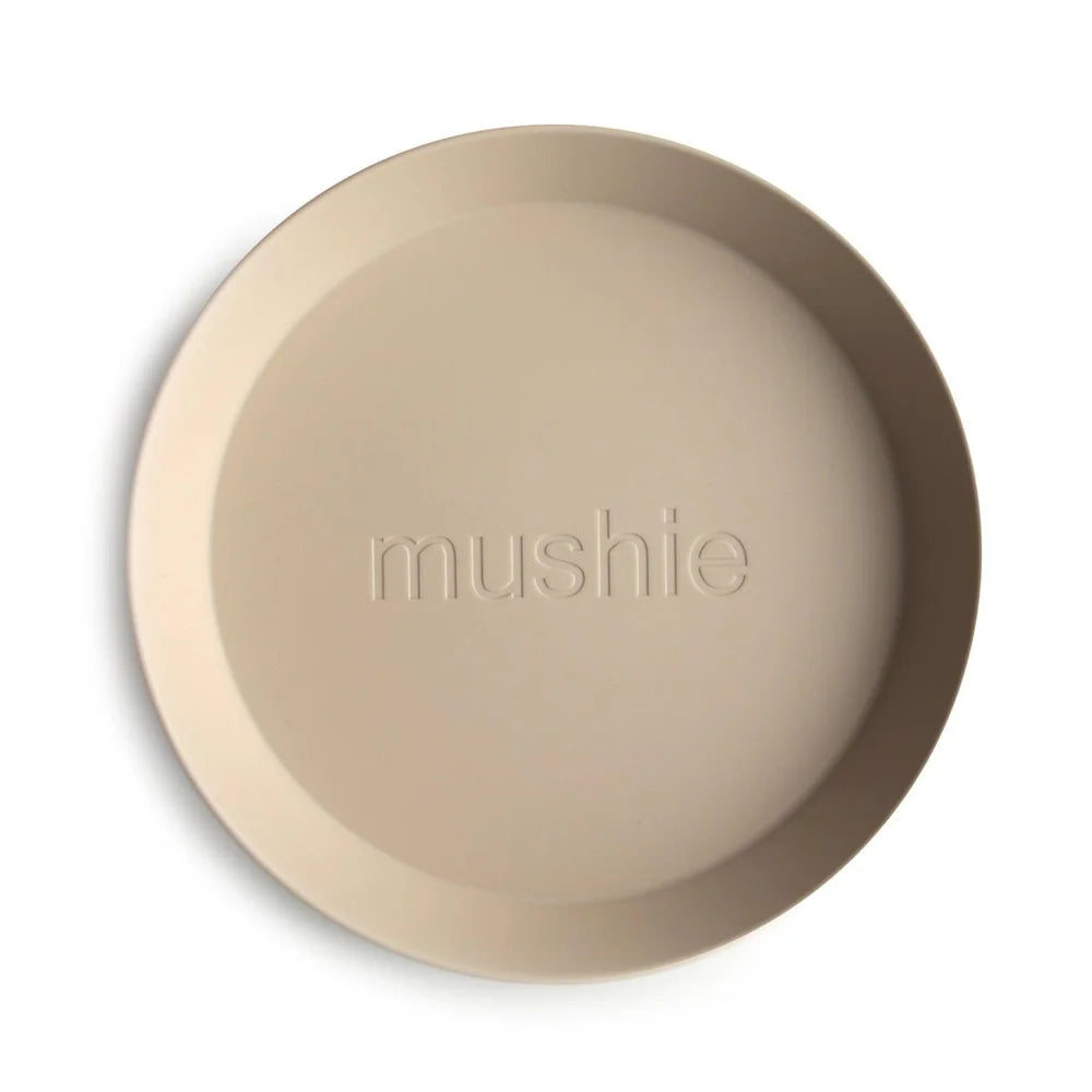 Mushie Runder Teller 2er Set | Vanilla - Teller