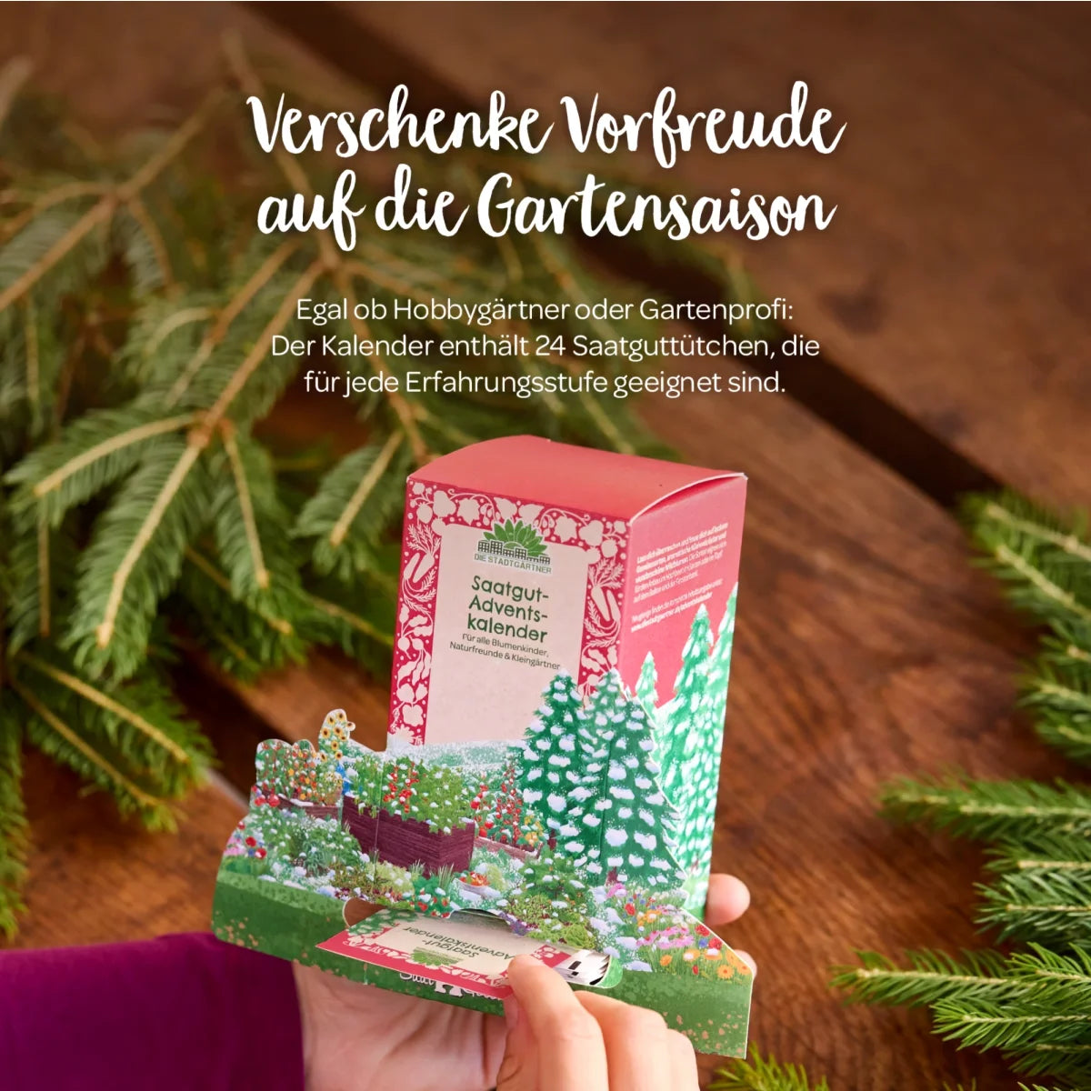 Saatgut-Adventskalender Winterlandschaft von DIE STADTGÄRTNER