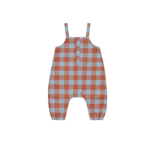 Organic Zoo Salopettes Maple Gingham Detail
