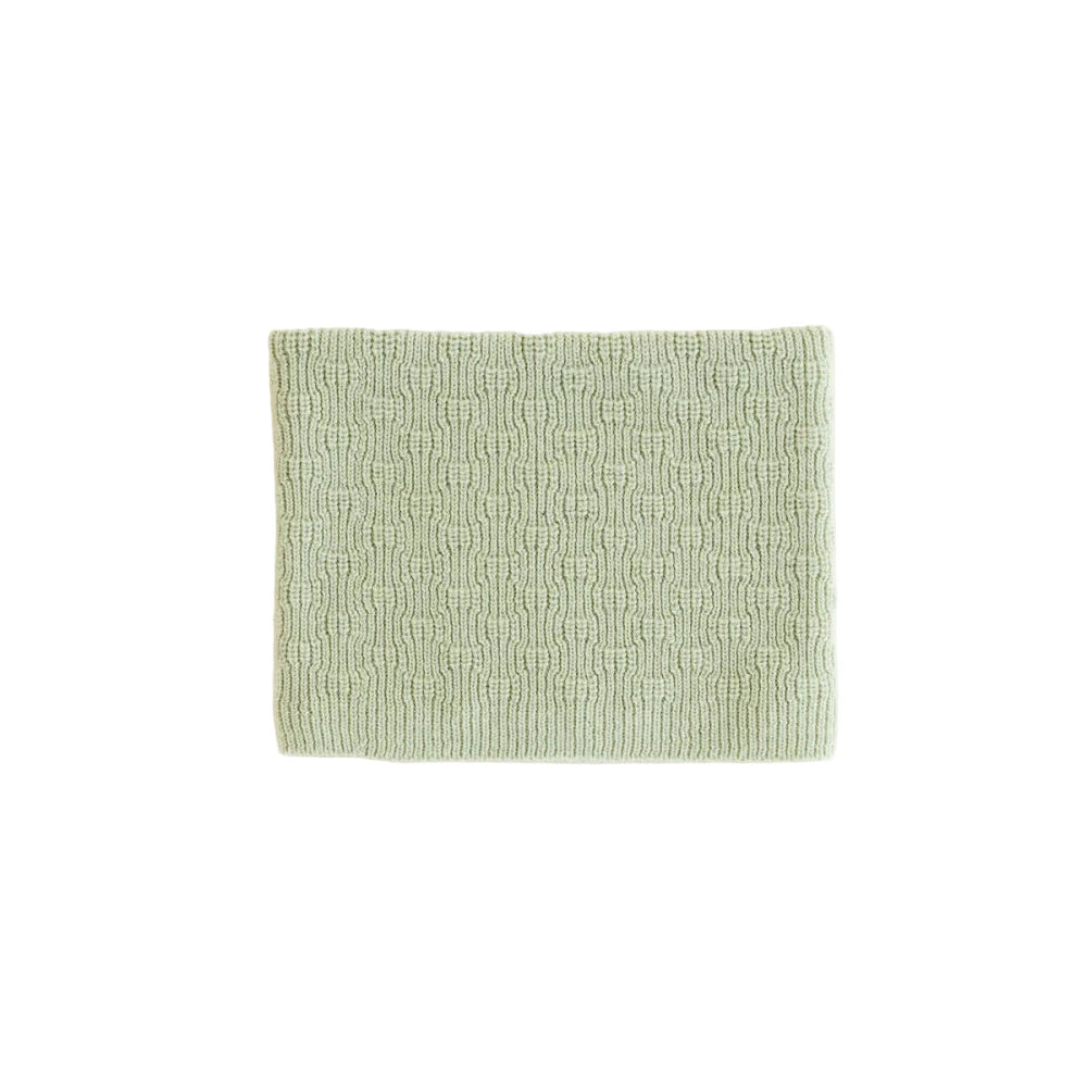 Texturiertes hellgrünes rechteckiges Badematte Schal Gigi Mint