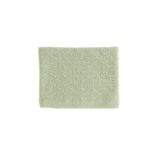 Texturiertes hellgrünes rechteckiges Badematte Schal Gigi Mint