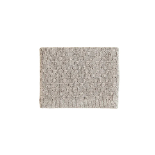 Hellgrauer rechteckiger Badteppich Schal Gigi Pebble mit strukturierter Loop-Oberfläche