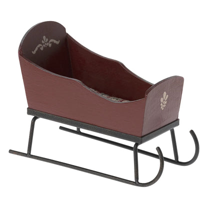 Maileg Schlitten Maus Rot