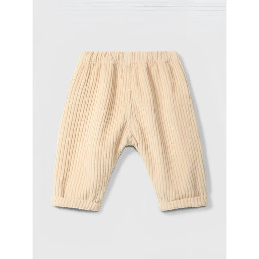 Snug Schlupfhose Samt in Beige – Ansicht 2