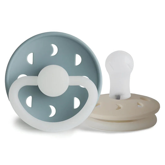 Schnuller Moon Phase Night mit Mond-Design und Silikon für Babys 6-18 Monate