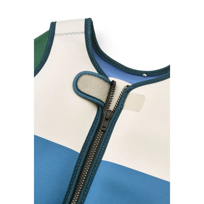 Schwimmweste mit Ärmeln Dove Riverside multi mix, neopren, farbig blockiert