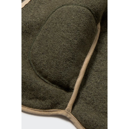 Cozmo Sherpa-Jacke Hugo Green, Detail mit Cordbesatz