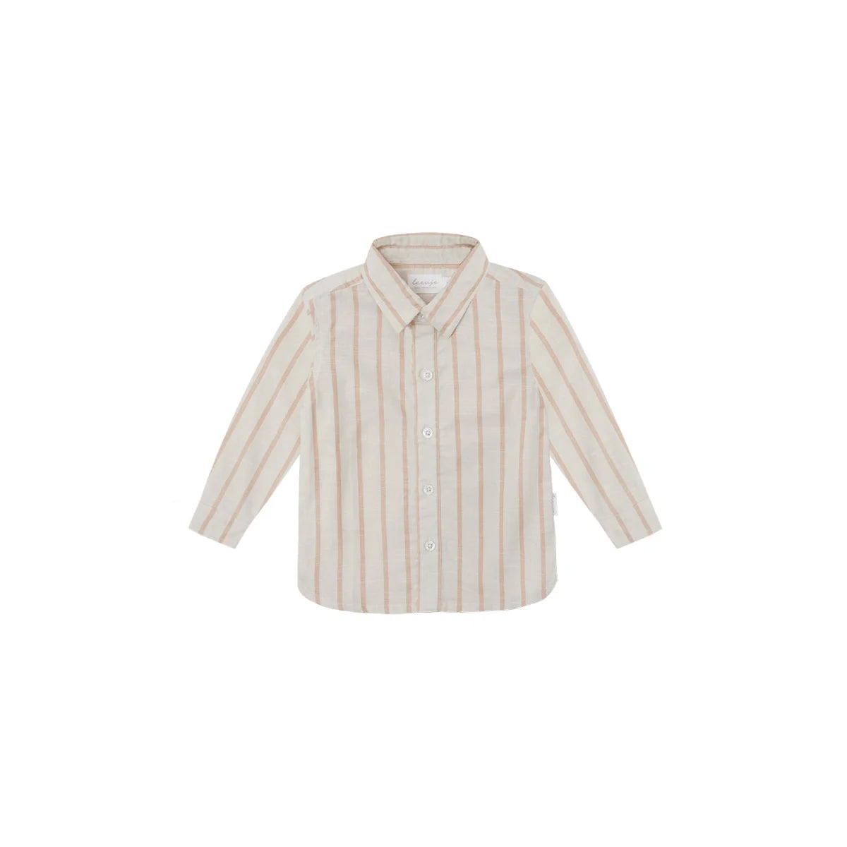 Nachhaltige Babykleidung Schweiz: Beige gestreiftes Linen-Optic Shirt