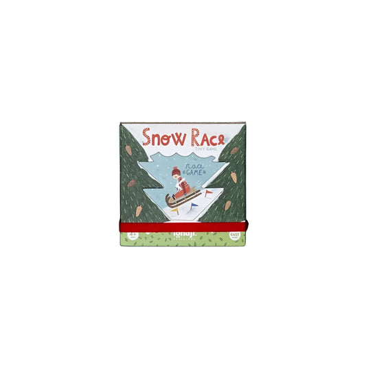 Snow Race Tiny Game: charmantes Winterrennen-Spielbox-Design
