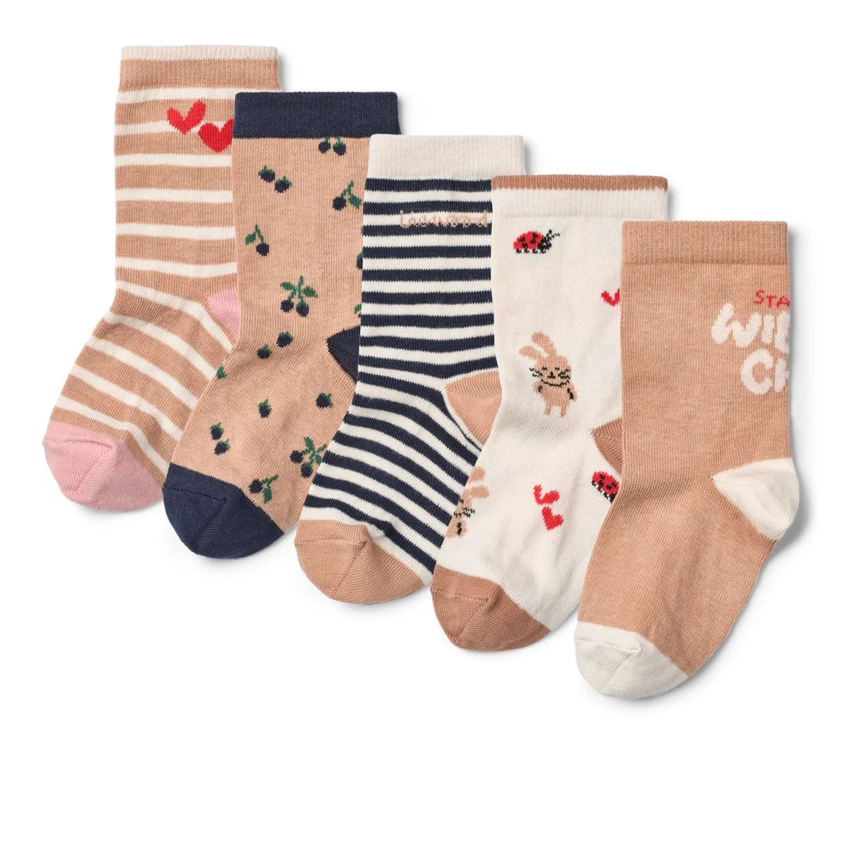 Socken Silas 5er-Pack Berry multi mix