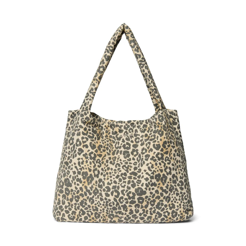 Leopard Mustertasche aus weicher Baumwolle für Mütter, langlebig und stilvoll