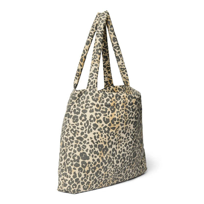 Leopardmuster Baumwolltasche namens Soft Cotton Mom Bag Leopard auf Produktbild