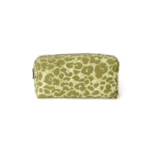 Studio Noos Soft Cotton Necessaire Green Leopard Vorderseite