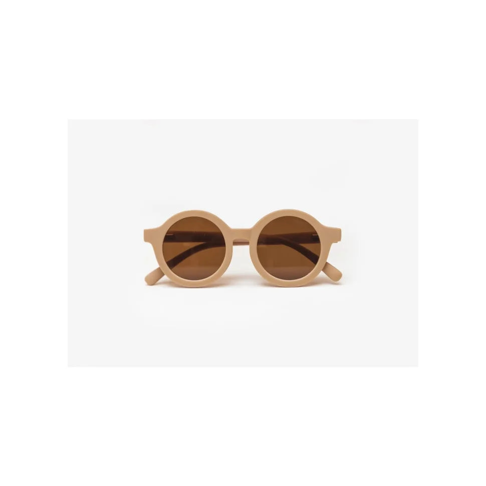 Beige Sonnenbrille mit braunen Gläsern aus der Kollektion Latte