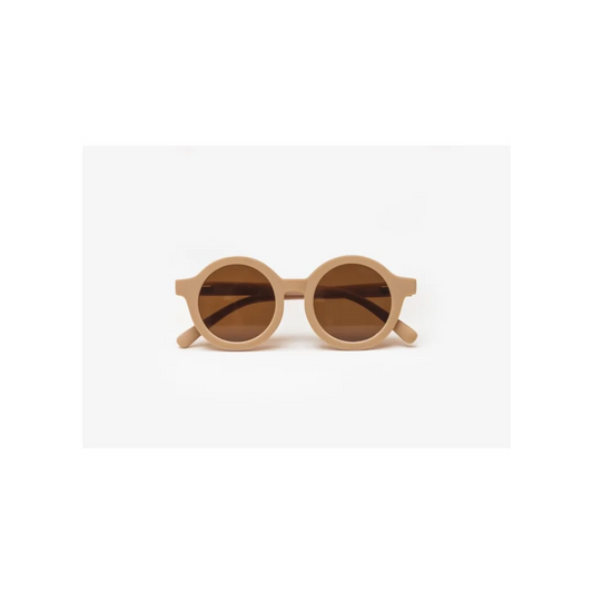 Beige Sonnenbrille mit braunen Gläsern aus der Kollektion Latte