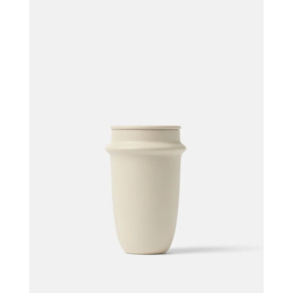 Bink Space Tumbler 500 ml in Almond (mandelbeige), Isolierbecher aus Edelstahl