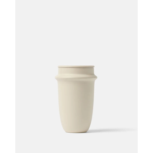 Bink Space Tumbler 500 ml in Almond (mandelbeige), Isolierbecher aus Edelstahl