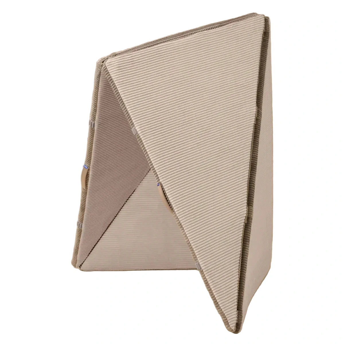 Beige gerippter Stoff-Organizer Foldee Almond Milk, nachhaltige Babyprodukte Schweiz