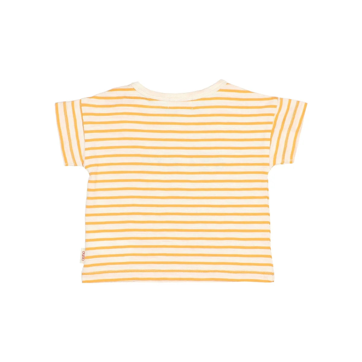 Stripes T-Shirt Sun: nachhaltige babykleidung schweiz in Gelb-Weiß