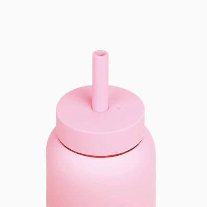 Pink Wasserflasche mit Trinkhalm und Deckel für Mini Bottle Produkt