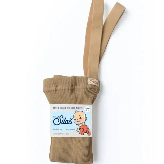 Silly Silas Strumpfhose mit Träger Footed | Light Brown