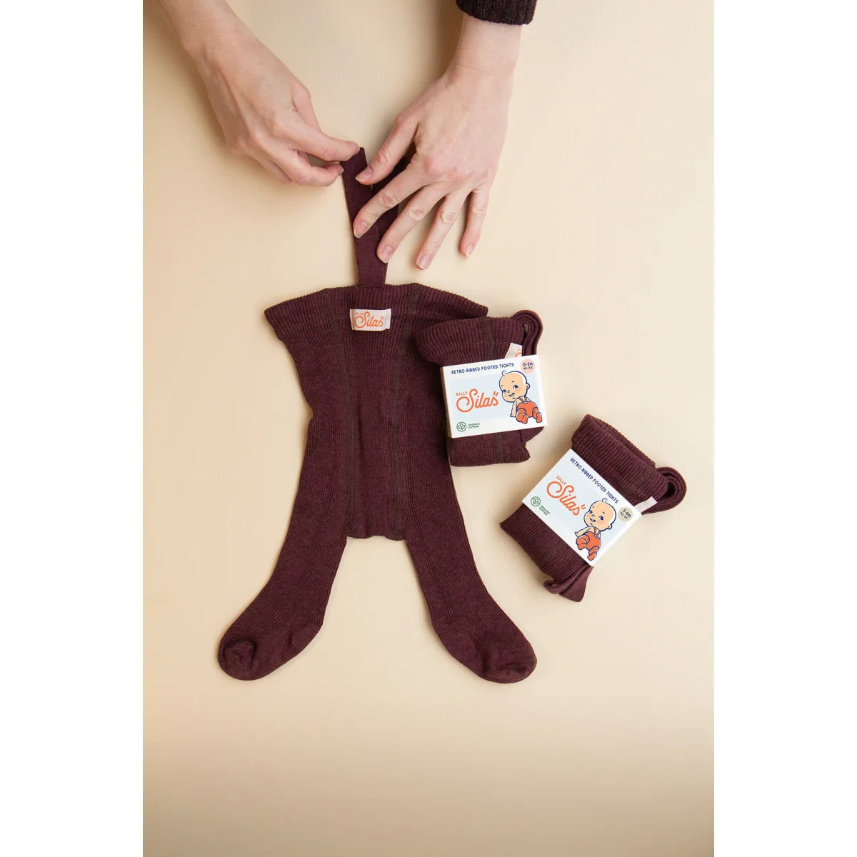 Strumpfhose mit Träger Footed | Fig Blend