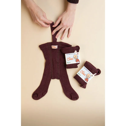 Strumpfhose mit Träger Footed | Fig Blend