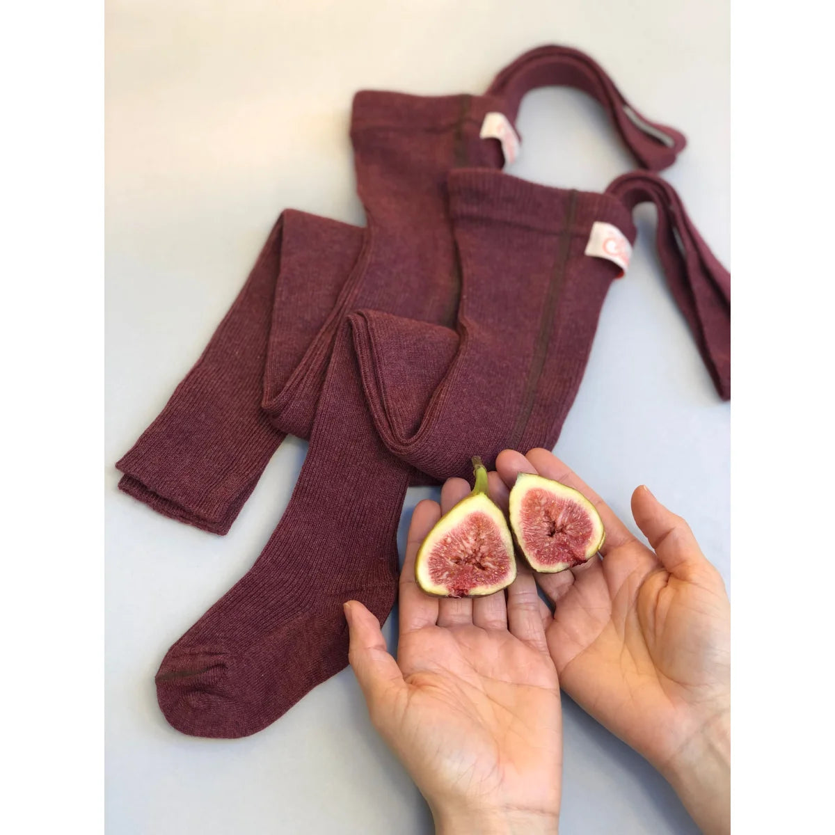 Strumpfhose mit Träger Footed | Fig Blend