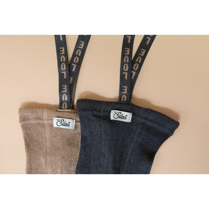 Collants à pieds et bretelles | Peanut Blend Patterned