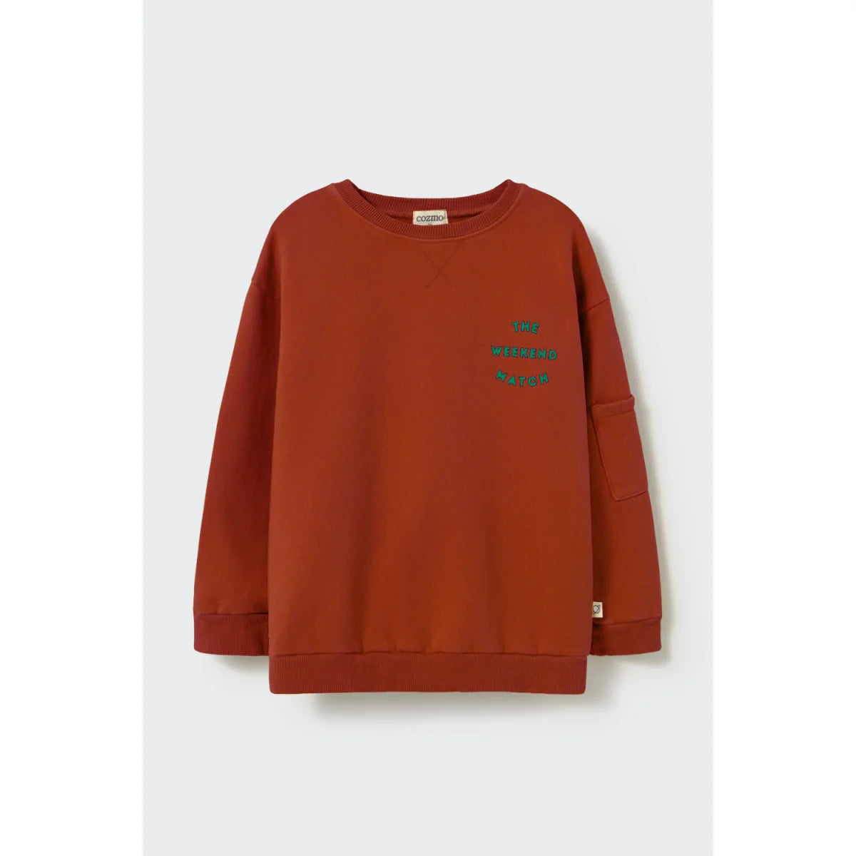 Cozmo Sweatshirt Adam in Ginger aus gebürstetem Baumwollfleece