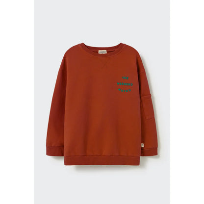 Cozmo Sweatshirt Adam in Ginger aus gebürstetem Baumwollfleece