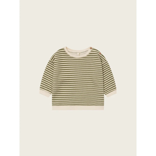 Gestreiftes Langarmshirt mit Schulterknöpfen aus dem Sweatshirt Fern Stripes