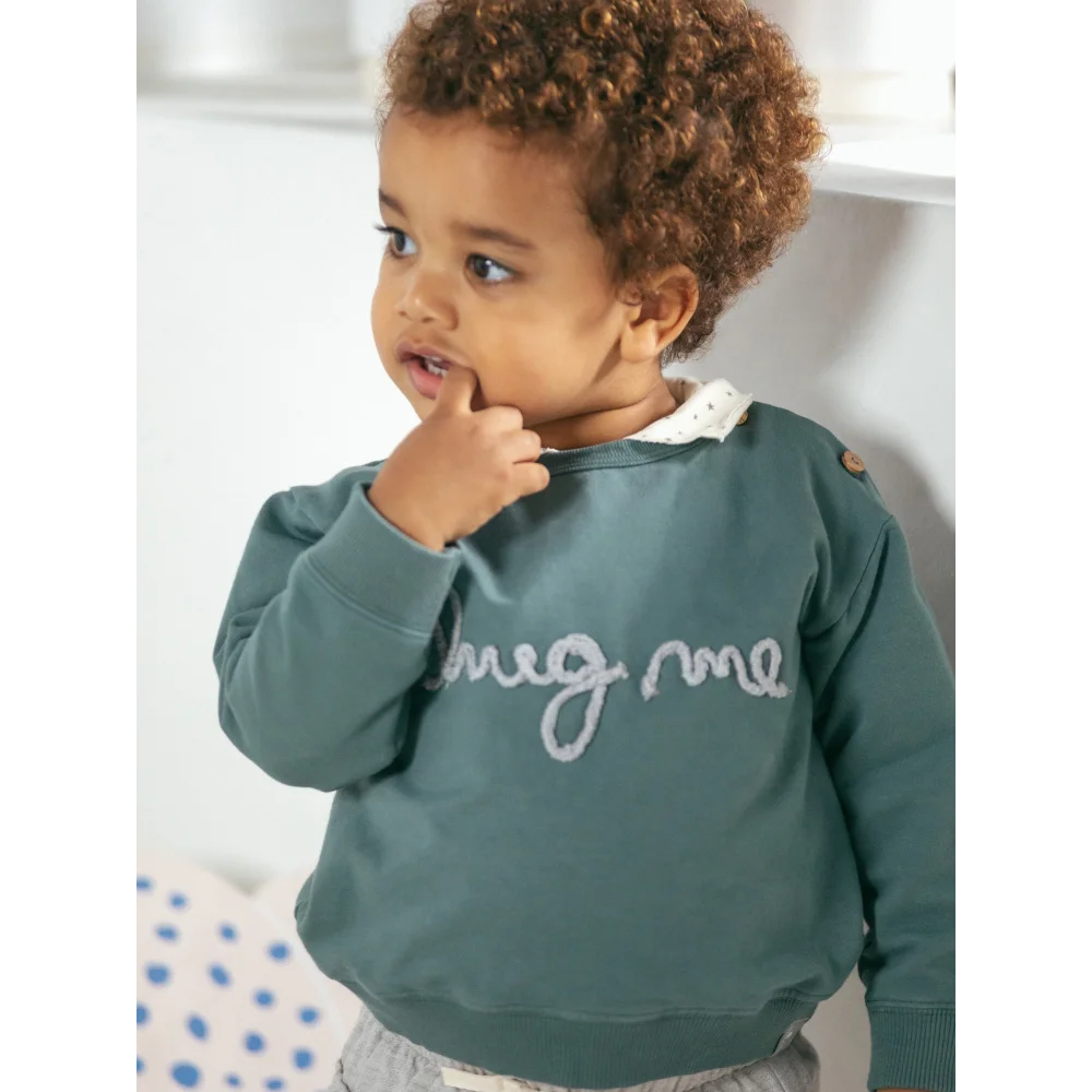 snug Sweatshirt hug me | petrol - Pullover