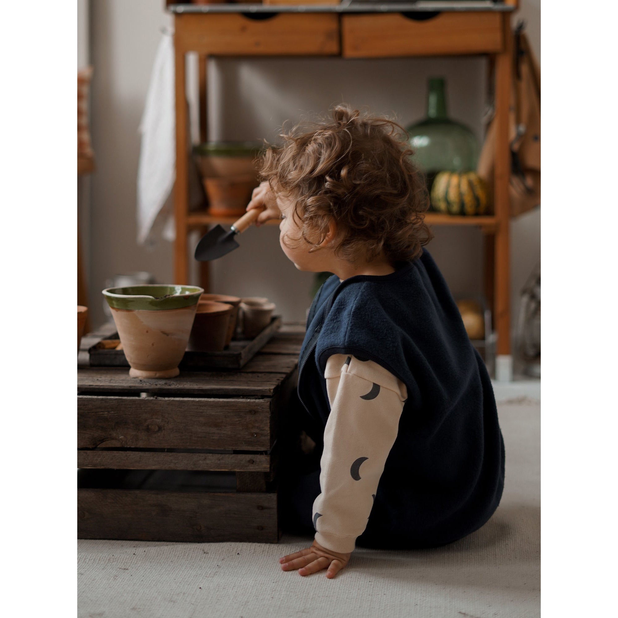 organic zoo Sweatshirt | Pebble Midnight – Littlies + mums