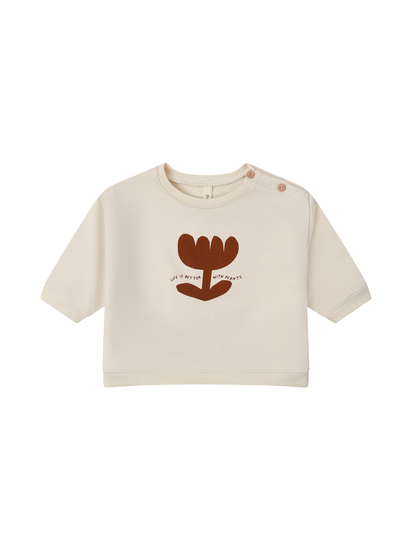 organic zoo Sweatshirt | Plant Slogan - Pullover