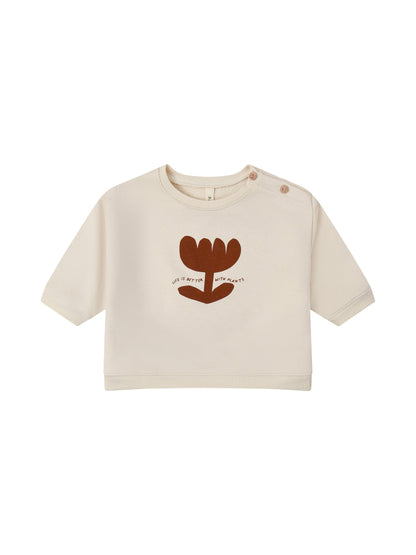 organic zoo Sweatshirt | Plant Slogan - Pullover