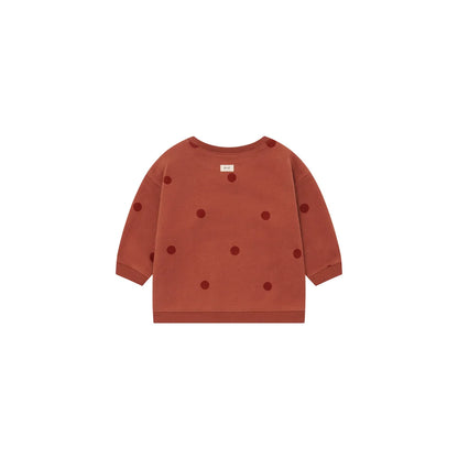 Organic Zoo Sweatshirt Rooibos Dots Detail