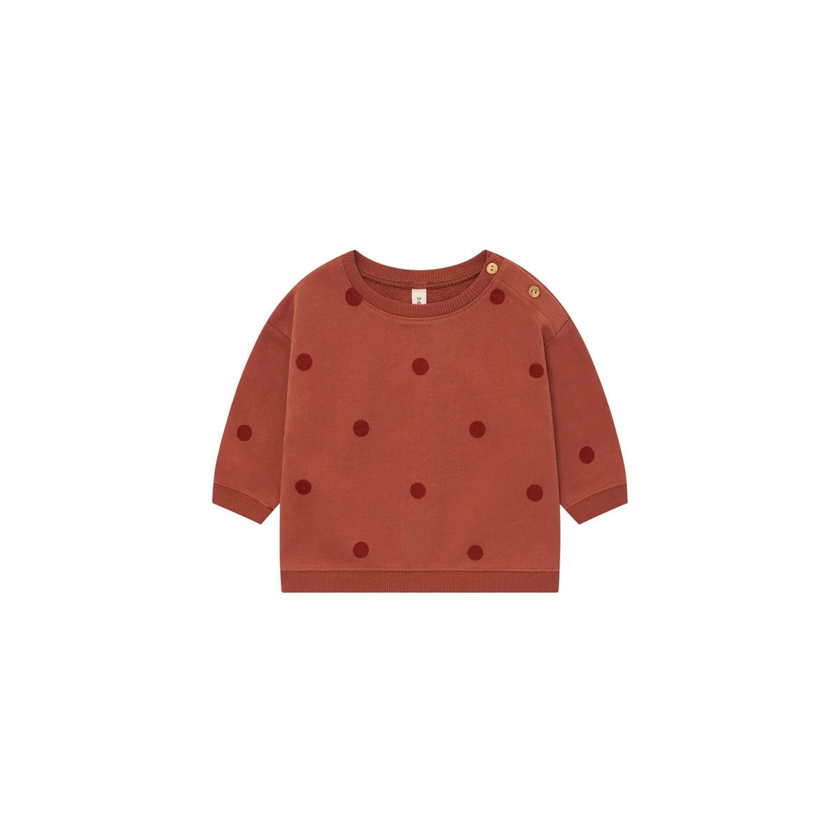 Organic Zoo Sweatshirt Rooibos Dots Print